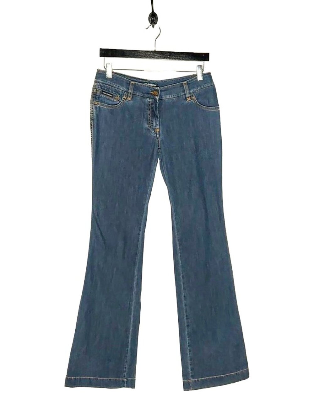 Dolce & Gabbana Vintage Blue Plaque Jeans